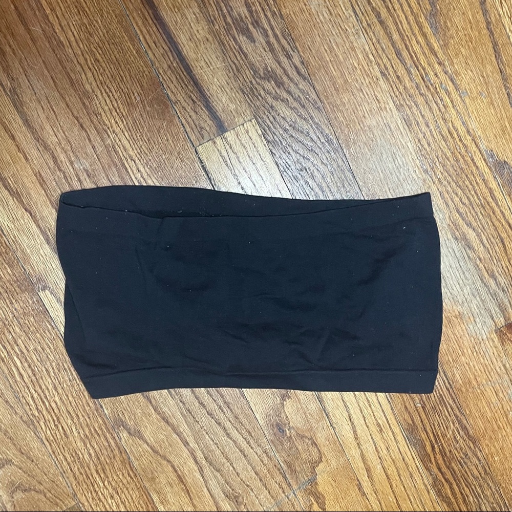 Black bandeau bra